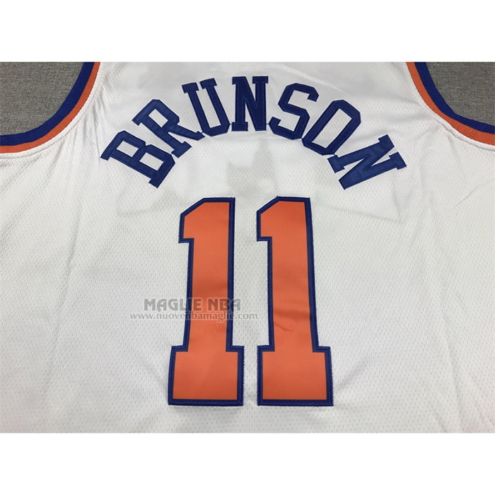 Maglia
 Jalen Brunson NO 11 New York Knicks Association 2022-23 Bianco
